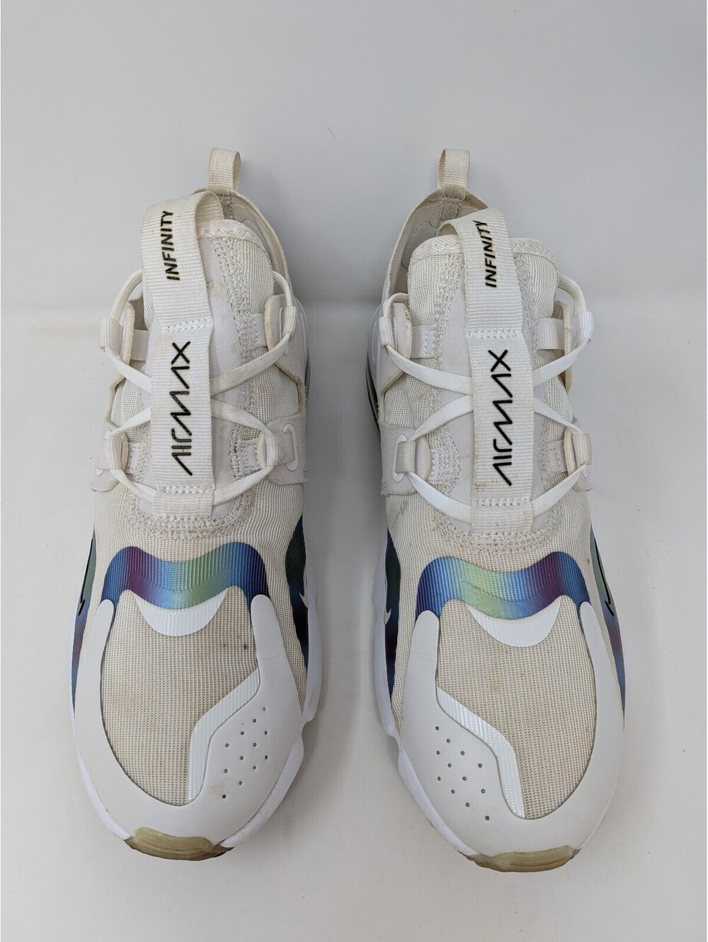 Nike Air Max Infinity Men’s 9.5 Summit White Iridescent BQ3999-101 - Picture 2 of 12